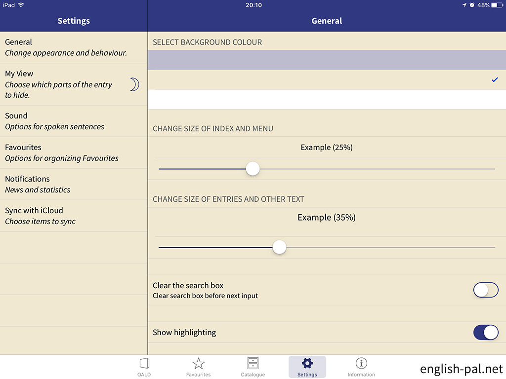 Oxford Advanced Leaner S Dictionary Ver 2 2 1 Iphone Ipadアプリ 学習者向け英英辞典 English Pal